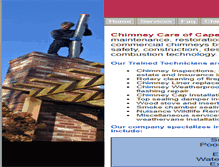 Tablet Screenshot of chimneycarecapecod.com